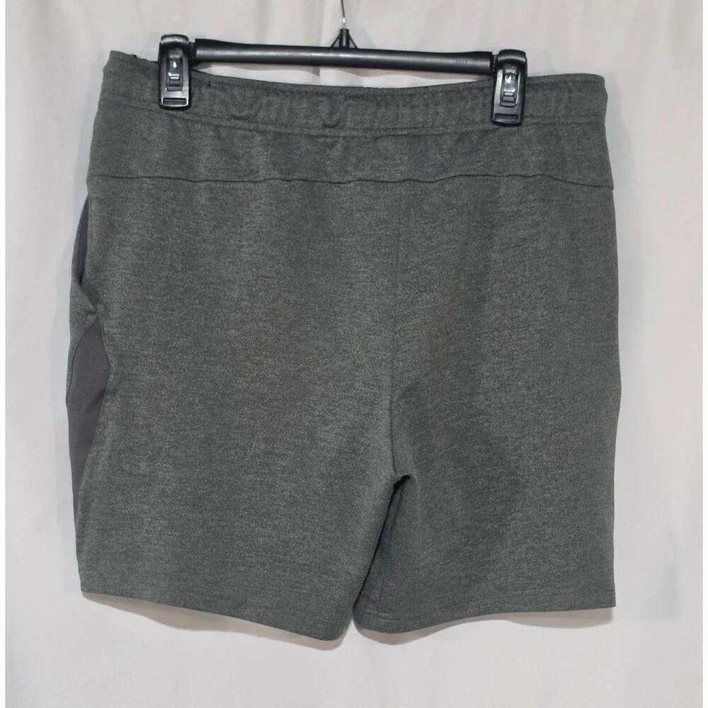 Nike Mens L Grey Dri-FIT Fleece Athletic Training Shorts Mesh Pockets CJ2009 EUC